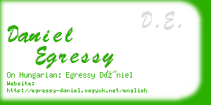 daniel egressy business card